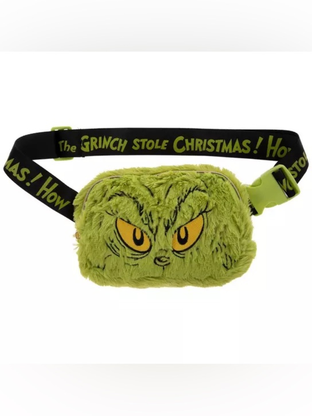 Bioworld Furry Grinch Face Belt Bag